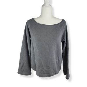 Fabletics Rainbow Cute AF Bell Sleeve Gray Small